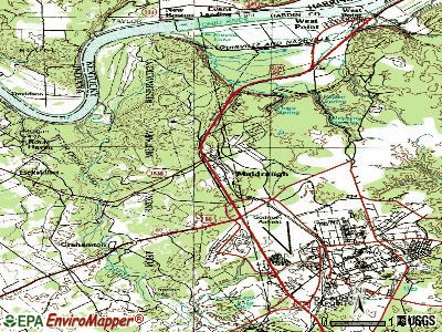 Muldraugh topographic map