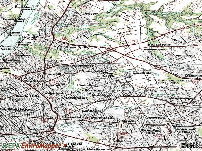 Newburg topographic map