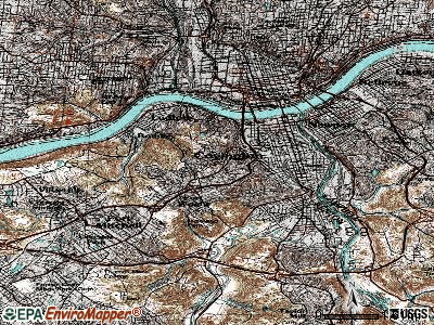 Park Hills topographic map