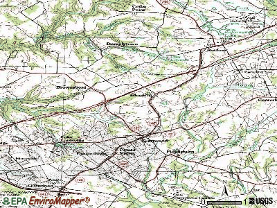 Park Lake topographic map