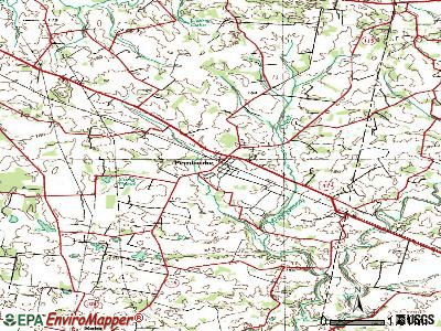 Pembroke topographic map