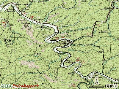 Pikeville topographic map