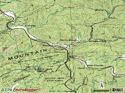 Pineville topographic map