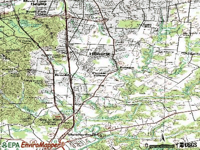 Pioneer Village topographic map