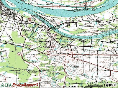 Reidland topographic map