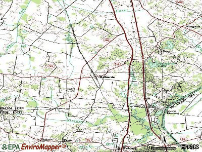 River Bluff topographic map