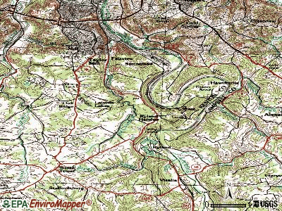 Ryland Heights topographic map