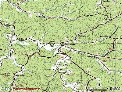 Salyersville topographic map