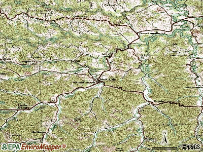 Sandy Hook topographic map
