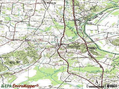 Sebree topographic map