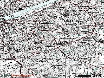 Seneca Gardens topographic map