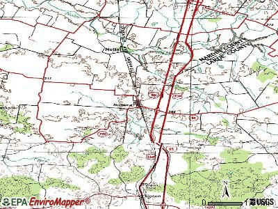 Sonora topographic map