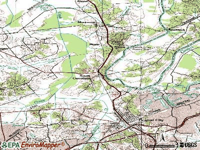 South Carrollton topographic map