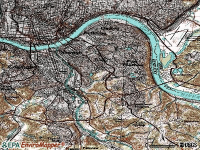 Southgate topographic map