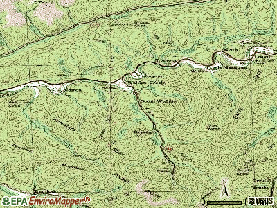 South Wallins topographic map