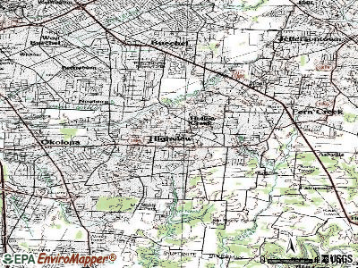 Spring Mill topographic map