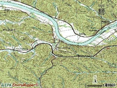 Vanceburg topographic map