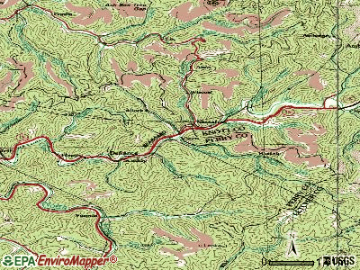 Vicco topographic map