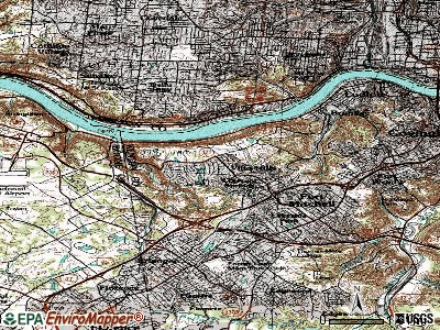 Villa Hills topographic map