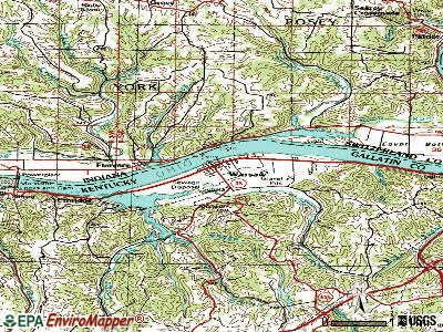 Map Of Warsaw. Warsaw topographic map