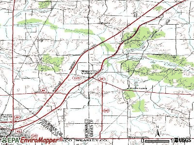 Water Valley topographic map