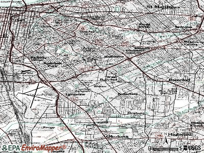 Watterson Park topographic map