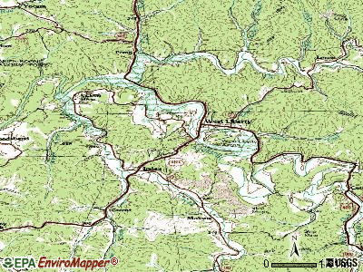 West Liberty topographic map