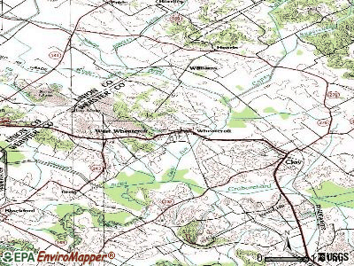 Wheatcroft topographic map