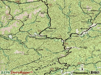 Whitesburg topographic map