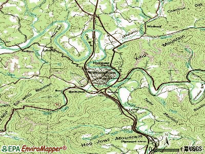 Williamsburg topographic map