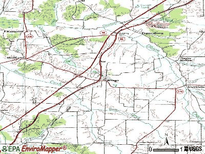 Wingo topographic map