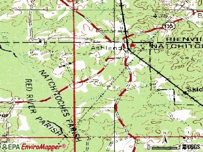 Ashland topographic map