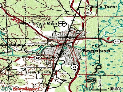Bogalusa topographic map