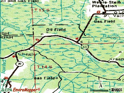 Chackbay topographic map