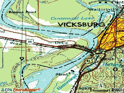 Delta topographic map