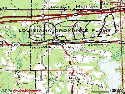 Doyline topographic map