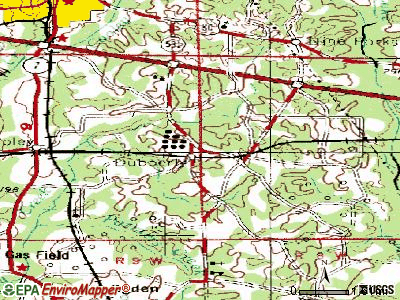 Dubberly topographic map