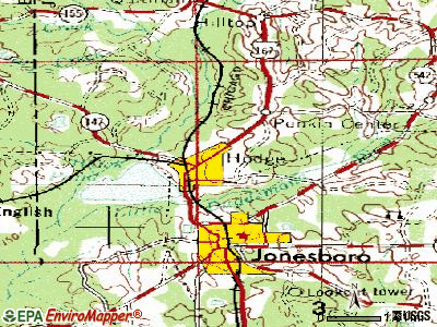 East Hodge topographic map