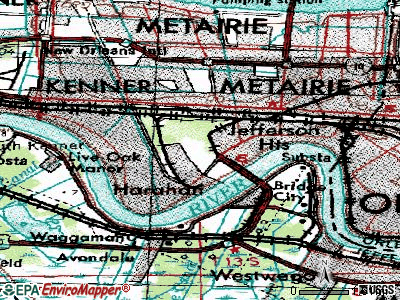 Elmwood topographic map