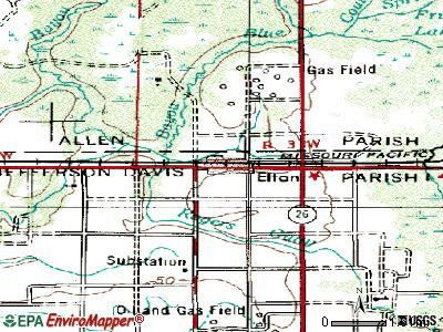 Elton topographic map