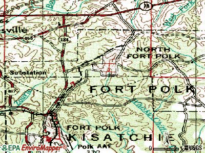 Fort Polk North topographic map