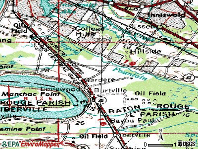 Gardere topographic map