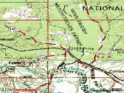 Gonzales topographic map