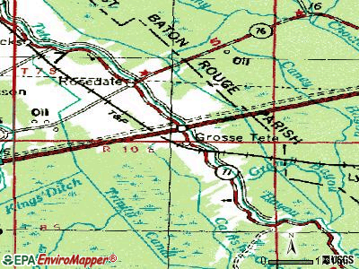Grosse Tete topographic map