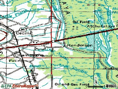 Henderson topographic map