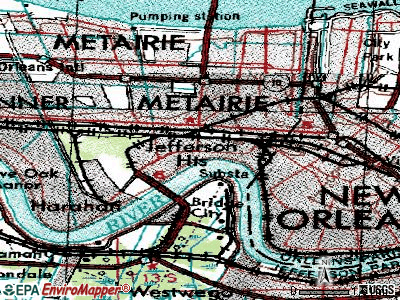 Jefferson topographic map