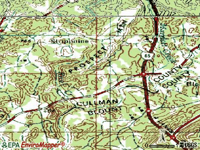 Colony topographic map
