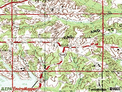 Lisbon topographic map