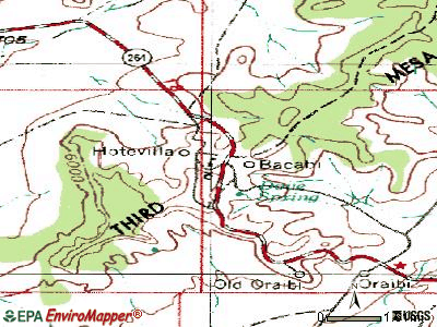 Hotevilla-Bacavi topographic map