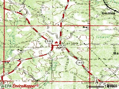 Marion topographic map